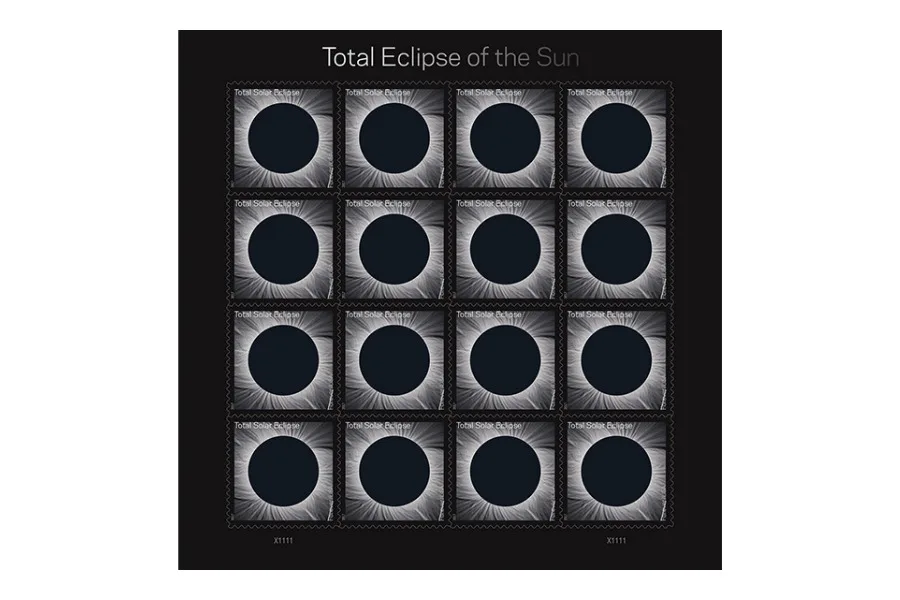 Total Eclipse of the Sun stamps