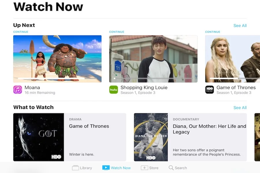 The iOS TV app: Find all shows by a favorite actor, across all your apps