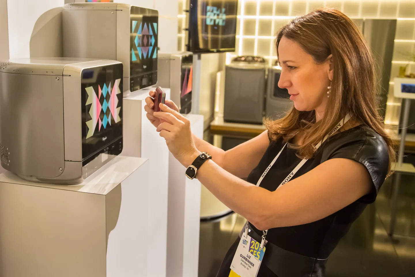 Whirlpool at CES - Liz Microwave