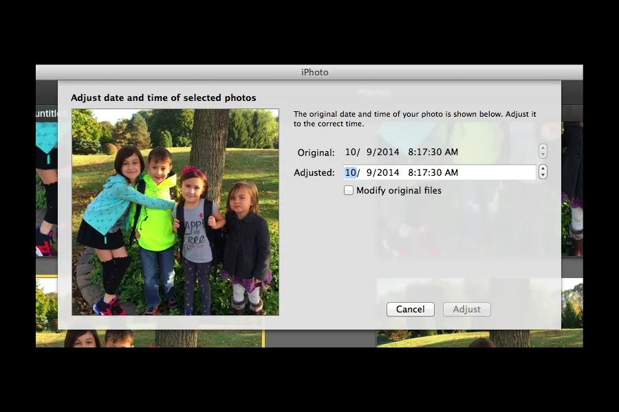 How to change a photo date and time stamp on Mac for Instagram Story