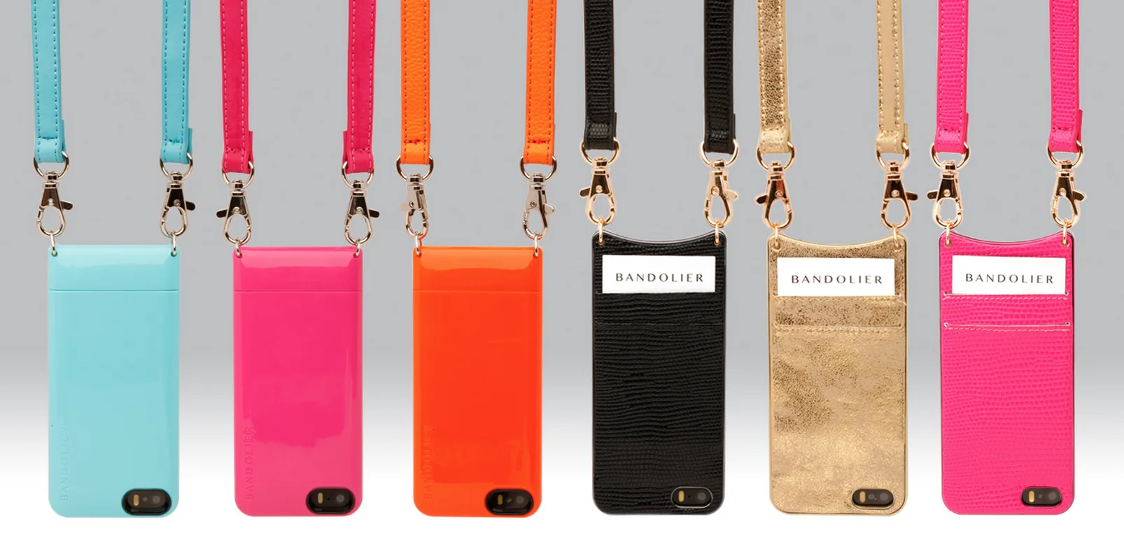 Bandolier iPhone cases in stylish colors