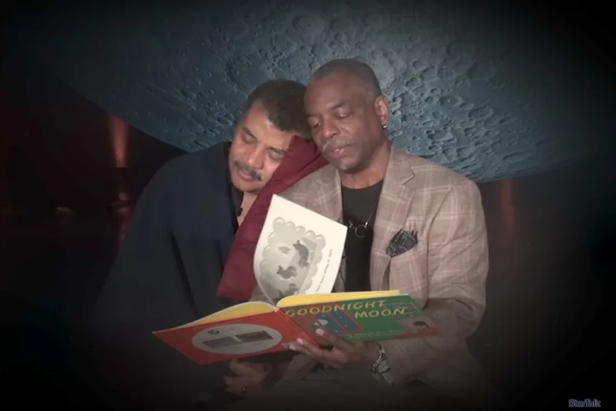 Watch Levar Burton read Goodnight Moon to Neil Degrasse Tyson, and swoon a little!