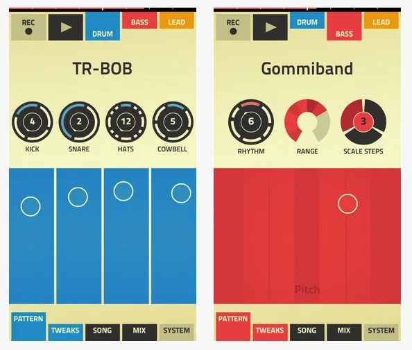 Figure: A music-making app for kids that's not actually for kids. Making it perfect for them.