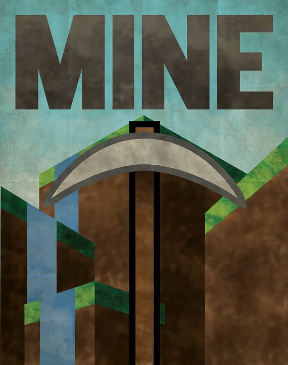 Minecraft propaganda poster