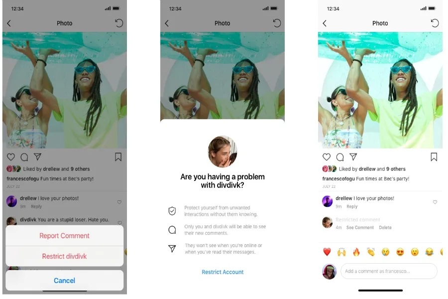 Instagram launches Restrict to combat cyberbullying. Here's how it works.