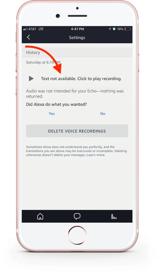 How to delete recorded conversations on Amazon's Alexa: web-based method