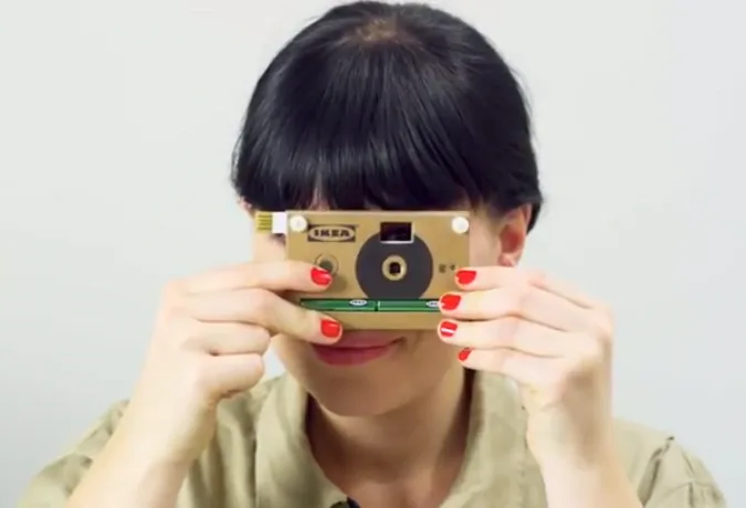 Piquing Our Geek: IKEA cardboard camera