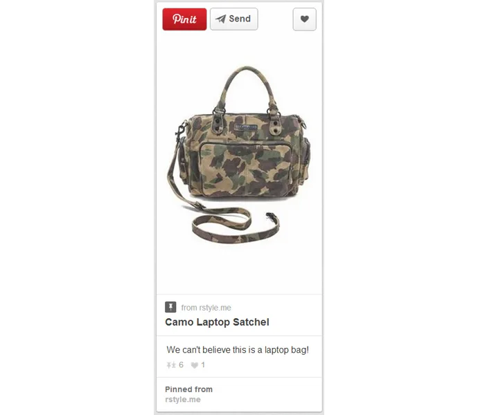 Camo Laptop Pin
