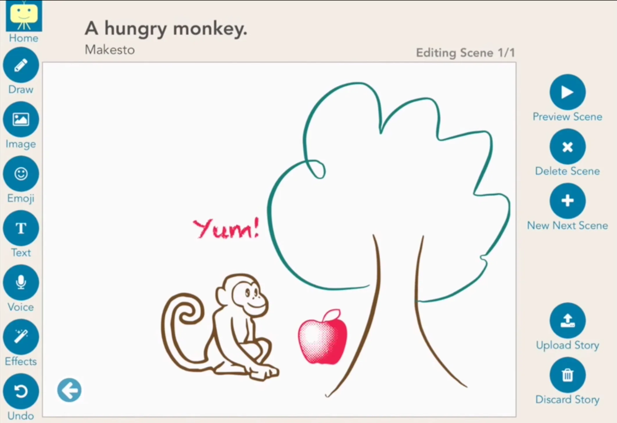 Makesto storytelling app for kids: Great use of technology + creativity