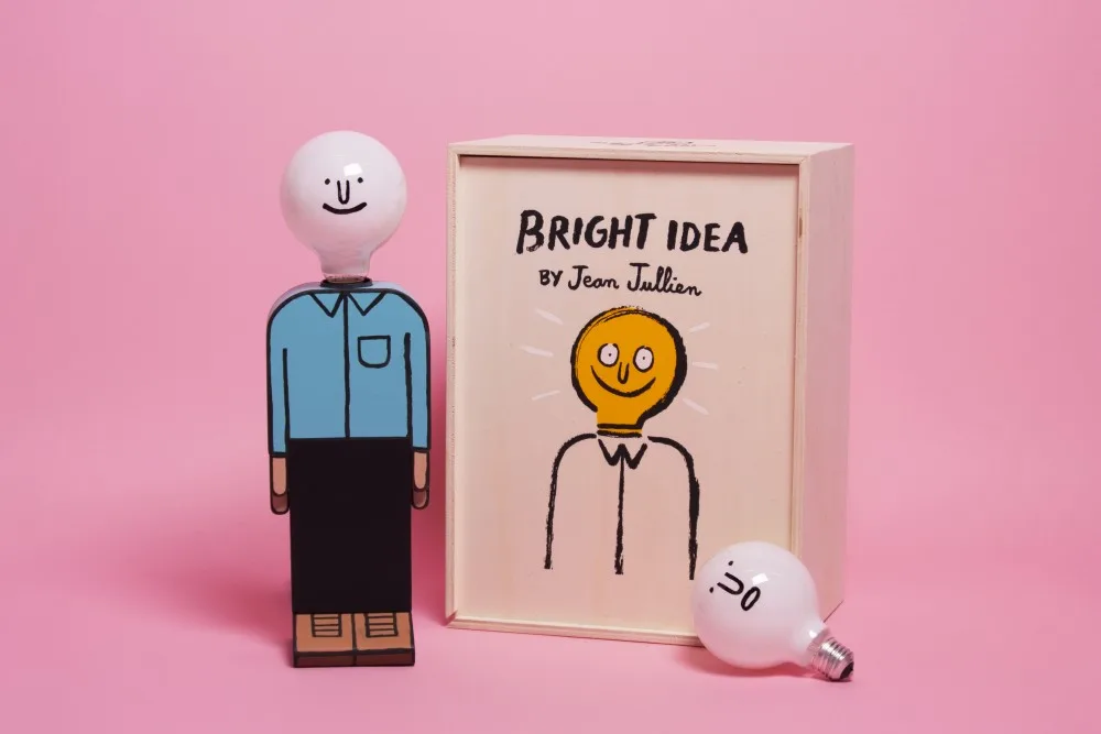 The Bright Idea lamp by Jean Jullien just makes us happy