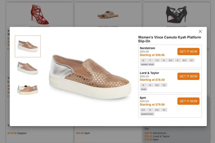 Save big on shoes by using Purcado's price comparison engine.