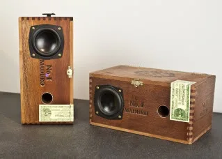 Cigar boxes filled with beautiful sound