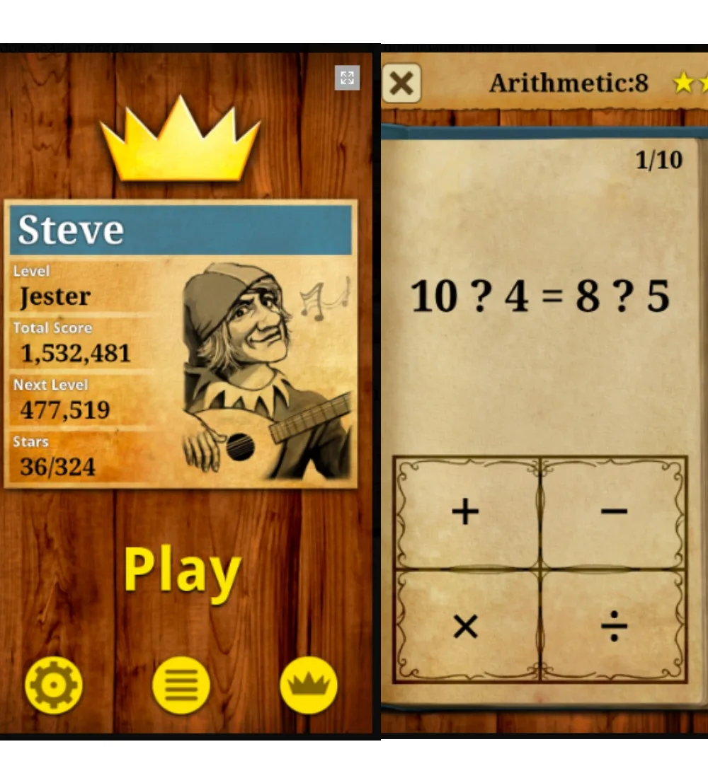Mathemagics math app for upper elementary and middle school kids