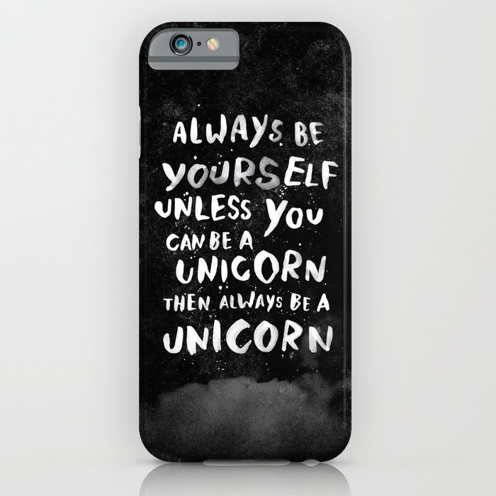 Unicorn iPhone cases: Always be yourself unicorn iPhone case at Society 6 Unicorn iPhone cases: Always be yourself unicorn iPhone case at Society 6