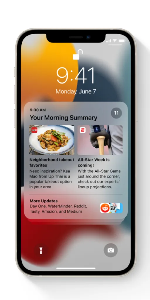 New iOS 15 features parents will love: The new notifications summary can be delivered later, to help you avoid distractions