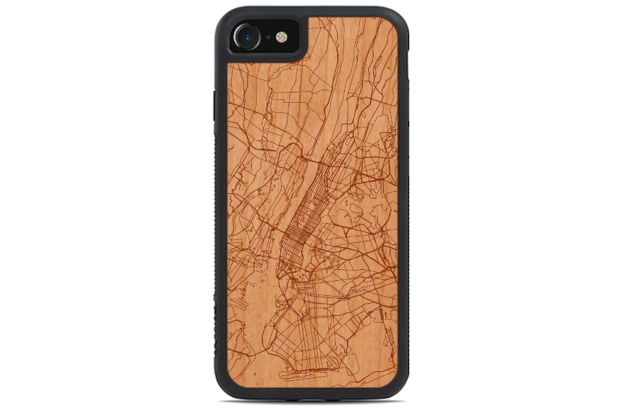 iPhone 8 Cases: Carved Custom Map