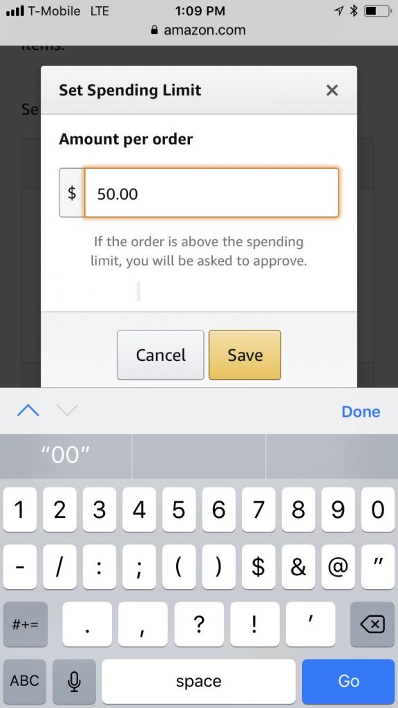 Amazon Teen spending limit | Sponsor