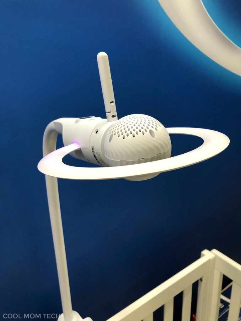 Innovative baby monitors at CES 2018: The Motorola Halo over-crib monitor also plays sounds, projects nightlights and more