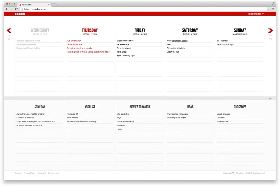 The all new Teux Deux to-do list app