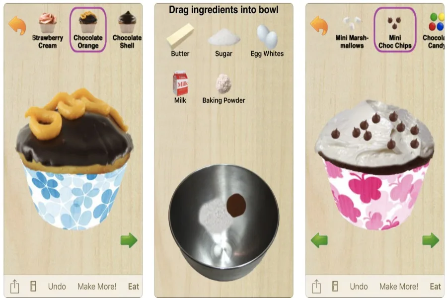 Cupcake making without cavity making