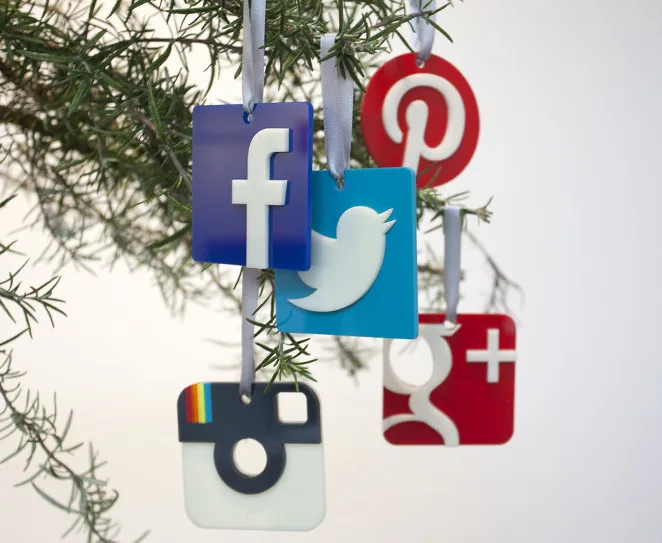 Social Media Christmas Ornaments | Cool Mom Picks