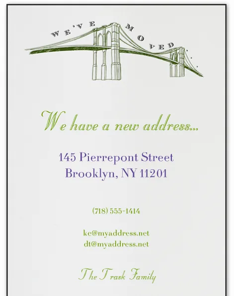 Change of address cards get way easier–and more philanthropic–in a digital world