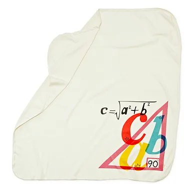 pythagorean theorem geeky baby blanket | cool mom picks