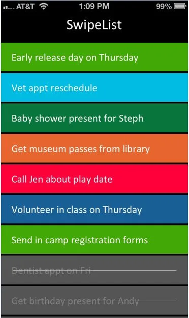 A great to-do list app for iOS (how does swiping away your chores sound?)