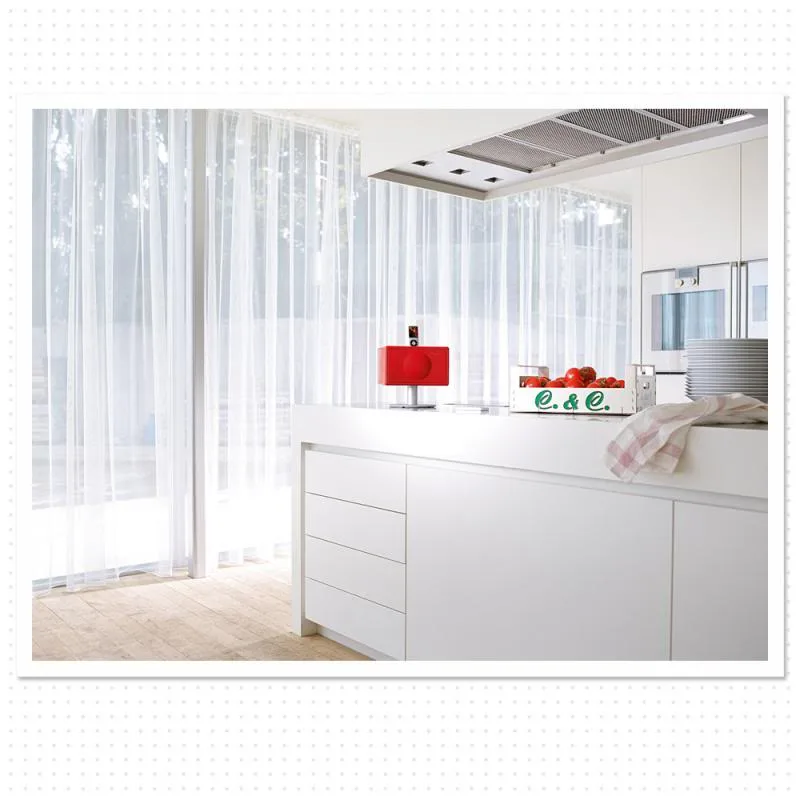 Geneva offers a sleek audio alternative for homes that need it. Like uh, ours.