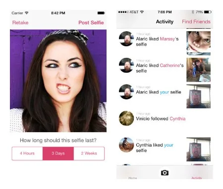Aaaand the Snapchat copycat apps are here with the Selfie.im App