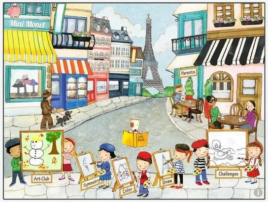 Mini Monet art app for iPad lets kids get creative, with or without beret.