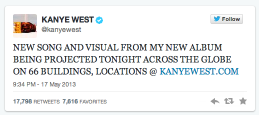 Kanye West first tweet Kanye West first tweet