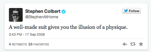 Stephen Colbert First Tweet Stephen Colbert First Tweet