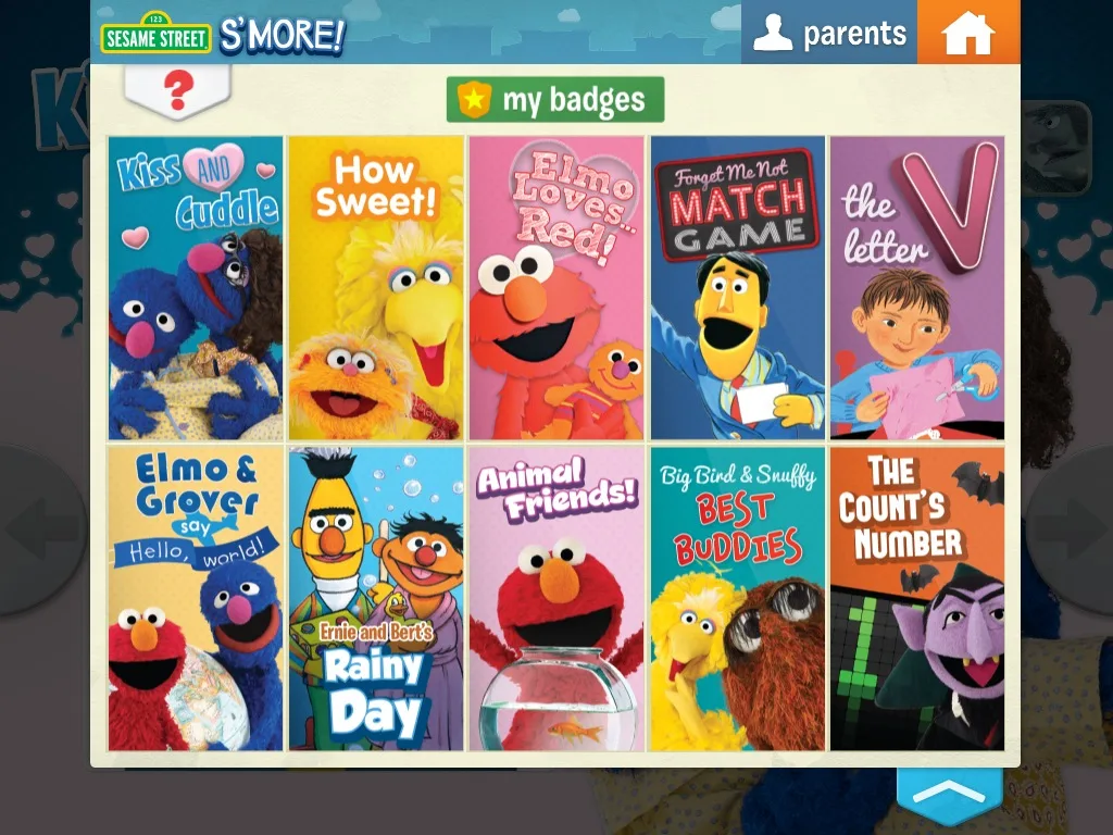 Sesame Street S'More digital magazine app for iPad