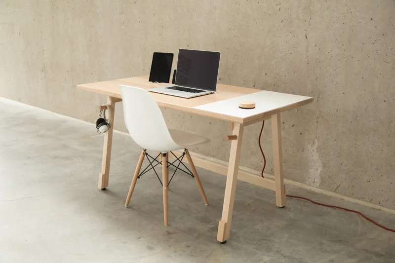 Artifox Handmade Maple tech desk | Cool Mom Tech