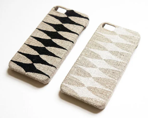 Linen iPhone cases from Starfish Creature Galaxy on Etsy