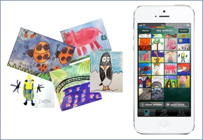 Artkive app concierge service digitizes your children's artwork for you