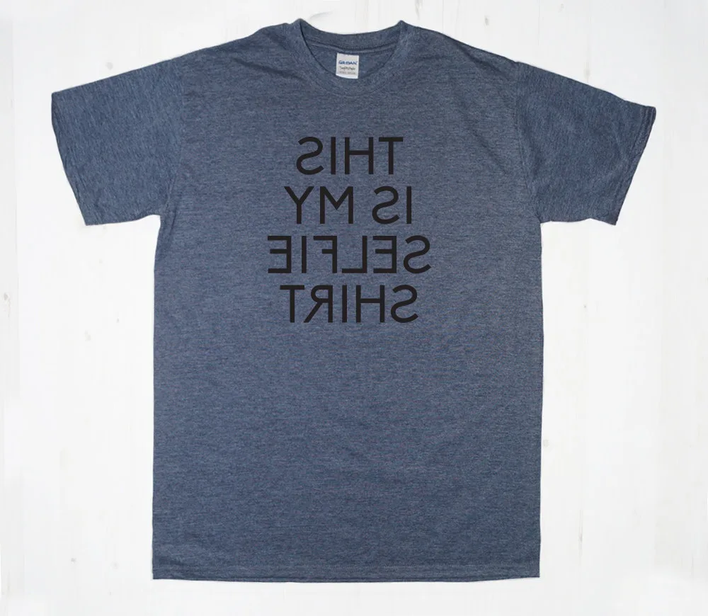 But first, let me take another selfie. In my selfie shirt.