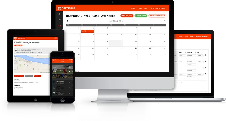 RosterBot: A sports team management app that does everything but laundry and carpool. Sold!