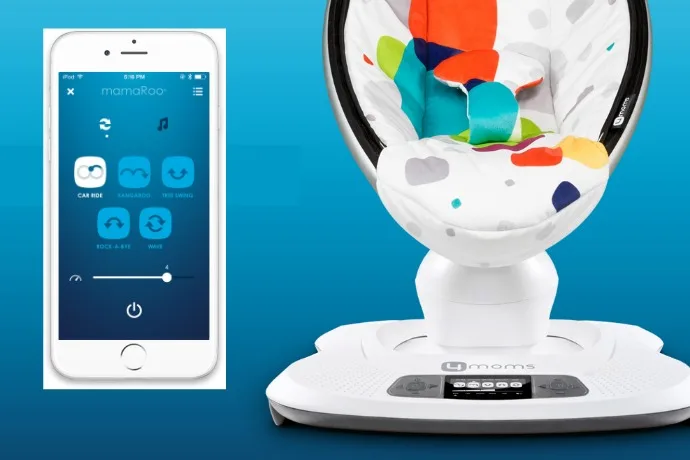 4moms mamaRoo infant seat now with app control