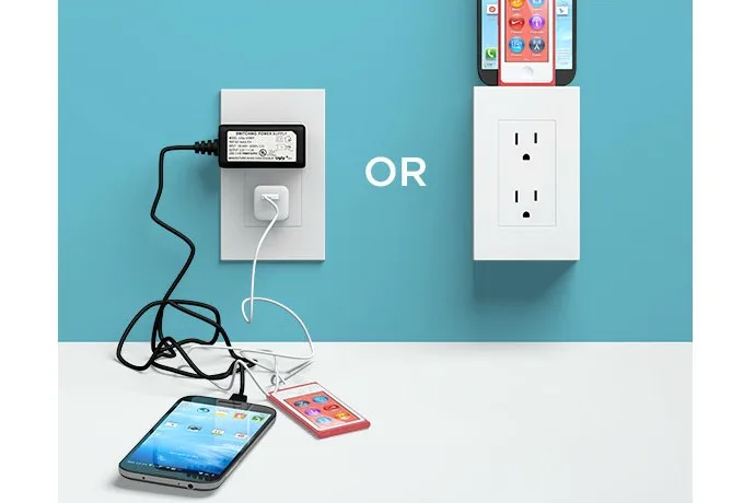 The thingCHARGER charging station docks your devices + eliminates tangled cords forever
