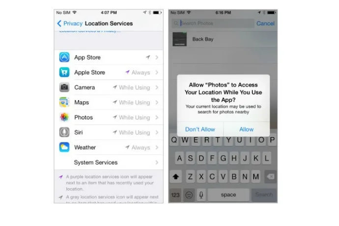 Location Services | how to turn them off and when