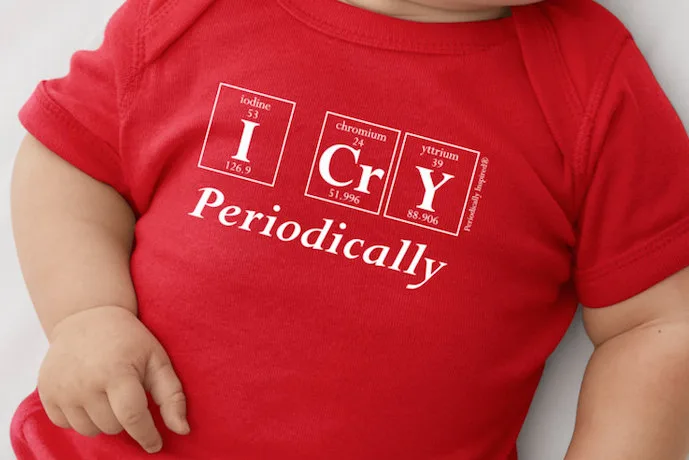 Geeky baby onesies that spell future genius