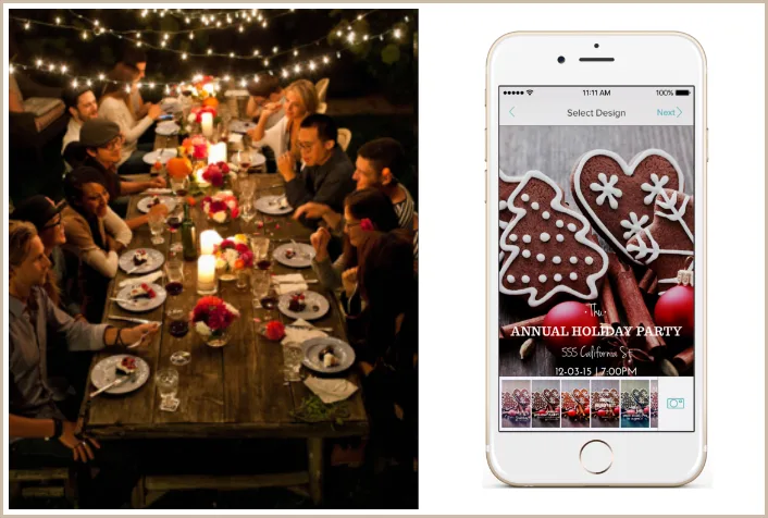 Hobnob app: An easy way to create, send, and manage holiday party invitations