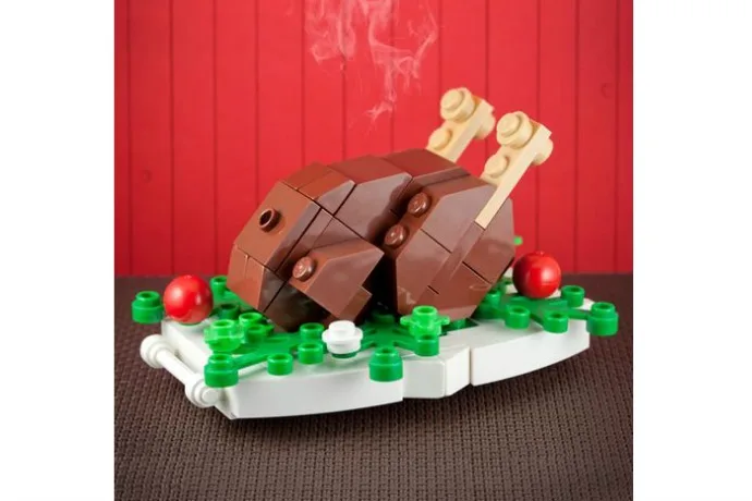 Lego turkey ornament tutorial by Chris McVeigh