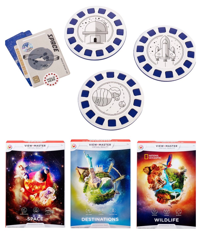The new View-Master Virtual Reality Experience Kits: Space, Wildlife, and Landmarks