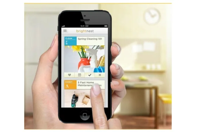 BrightNest free app for iOS and Android to help with home maintenance and spring cleaning