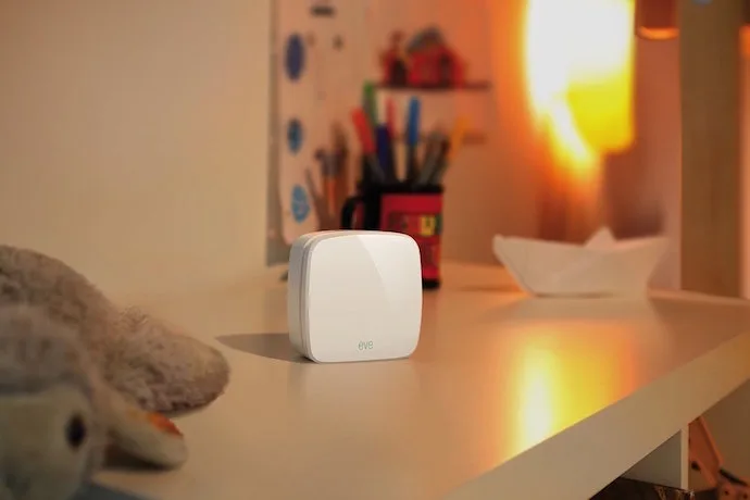 Keep an eye on the air quality in your kids' rooms with the Eve Room monitor.