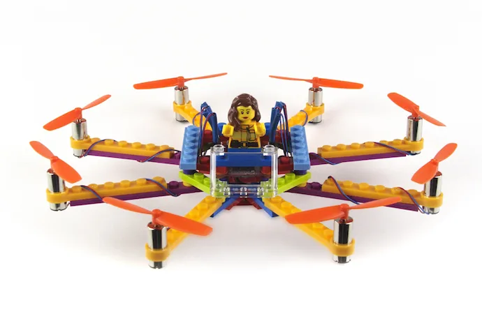 Build your own drone using LEGOs, with the Flybrix DIY kits.