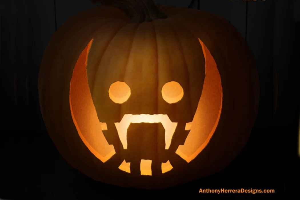 Nearly 100 of the coolest free geeky pumpkin carving templates for Halloween